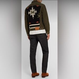 Alanui  Slim-fit Intarsia Cashmere-panelled Cotton-corduroy Jacket